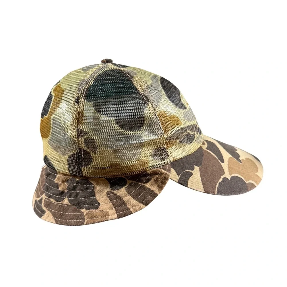Vintage Columbia Sportswear Portland Oregon Camo Hunting Hat Made In USA Cap M